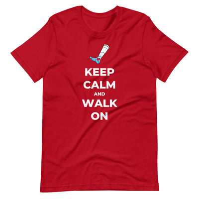 "Keep Calm and Walk On" Short-Sleeve Mens T-Shirt