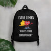 "I Save Limbs" Backpack