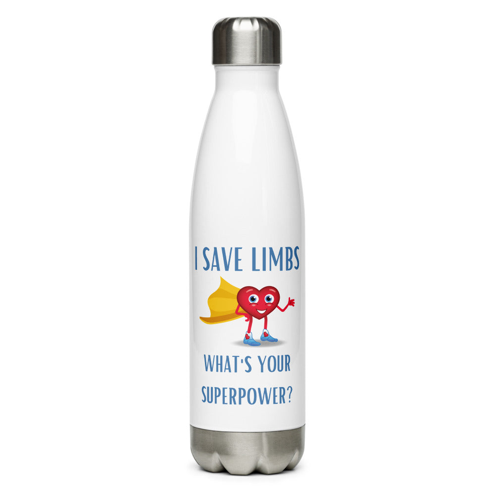 "I Save Limbs" Stainless Steel Water Bottle
