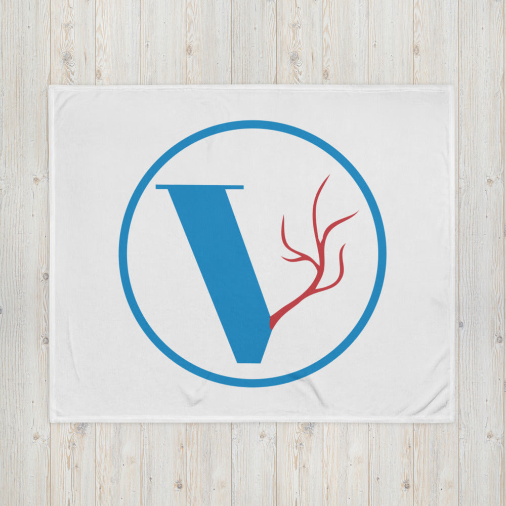 Vascular Institute "V" Throw Blanket