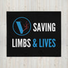"Saving Limbs & Lives" Throw Blanket