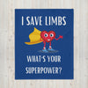"I Save Limbs" Throw Blanket