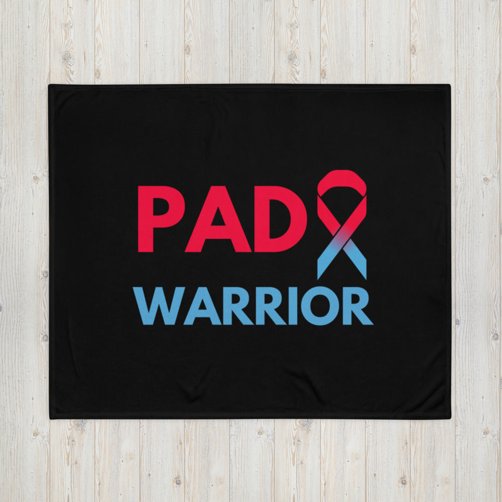 "PAD Warrior" Throw Blanket