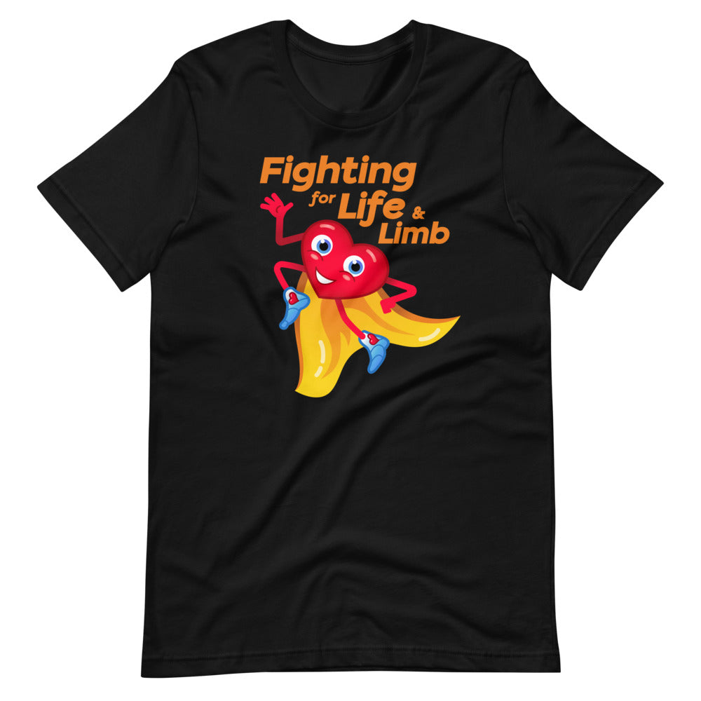 "Fighting for Life & Limb" Short-Sleeve Women's T-Shirt
