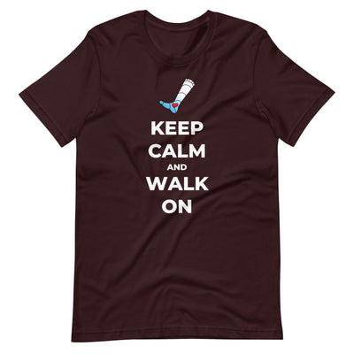 "Keep Calm and Walk On" Short-Sleeve Mens T-Shirt